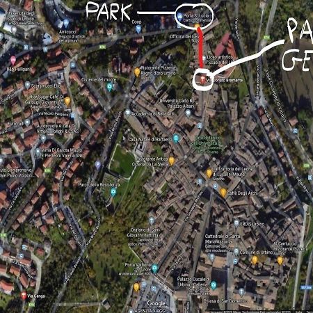 Appartamento Palazzo Genga Урбино Экстерьер фото